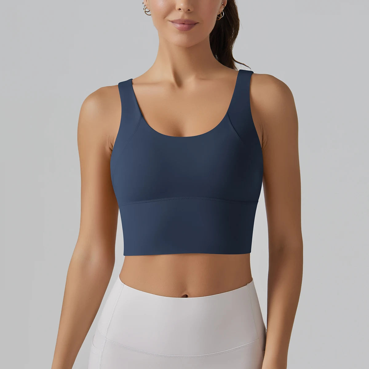 High-Stretch Geometric Tank Top